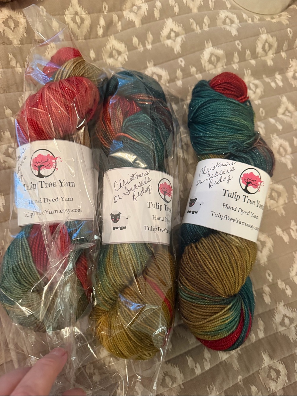 Tulip tree luxury yarn Hand-Dyed Multicolor Men’s Socks Yarn